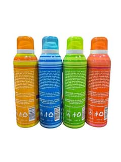 Long lasting odor Protection body spray/200 ML/4 pcs