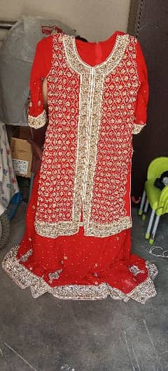 stylish bridal dress shrara suit medium size hy