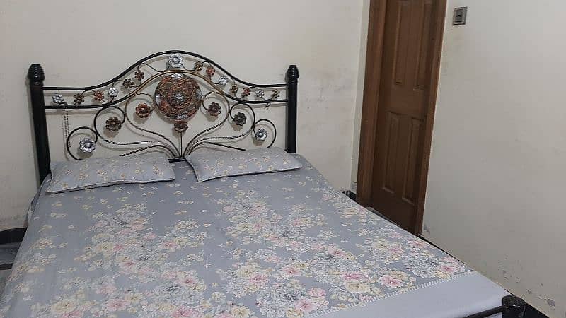 King size bed along with mattress 2