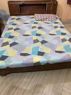 double bed with mattress