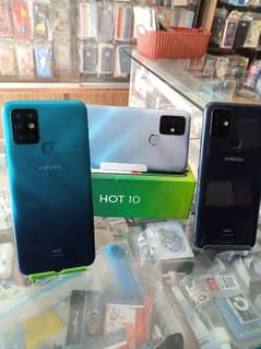 Infinix Hot10 complete box 4/64 lush condition