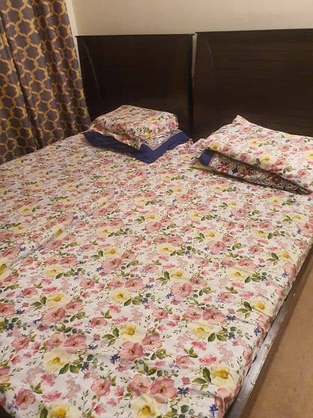 2 Single Bed Set slightly used for sale 2