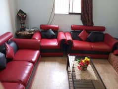 7 Seater sofa set with Cover and Center Table