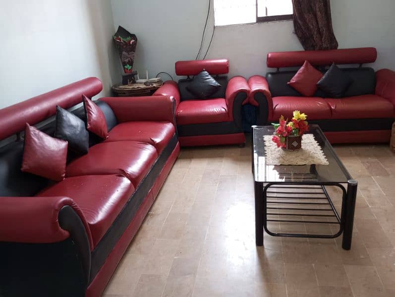 7 Seater sofa set with Cover and Center Table 14