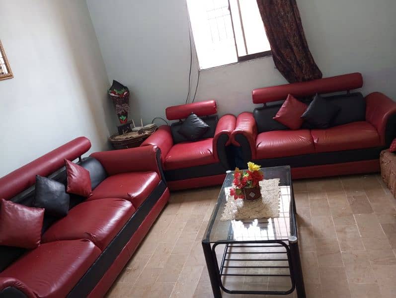 7 Seater sofa set with Cover and Center Table 15