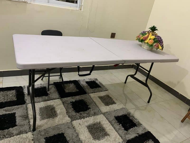 Folding Tables 6 Foot Long with Chairs USA Imported 1