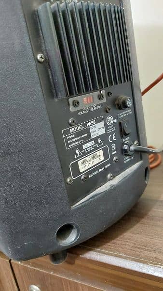 Master studio speaker powered speaker PAS 8 2