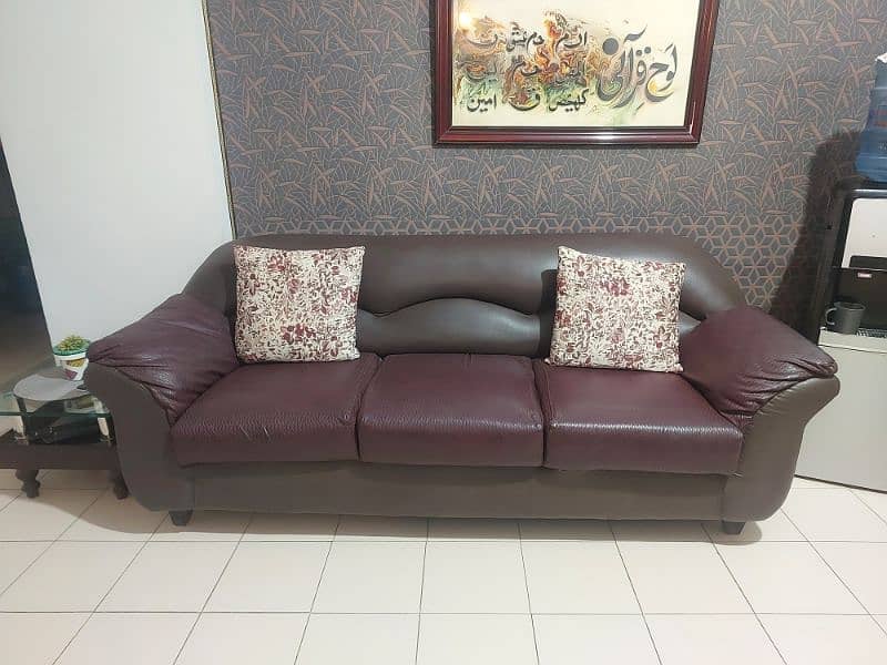 3 seater sofa + 2x single seater sofa complete set 5