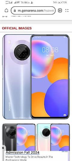 HUAWEI y9a pop up camera 6 128gb pta exchange possible