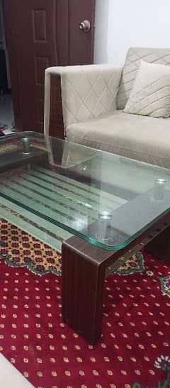 Double floor Centre table with 5mm thick glass