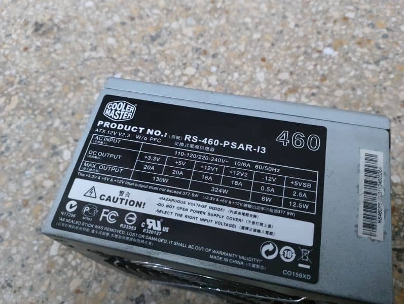 cooler master 460volts power supply 3