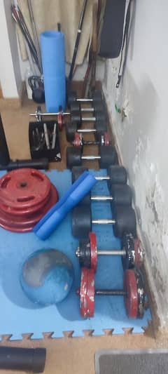 rubber dumbbells for sale almost new