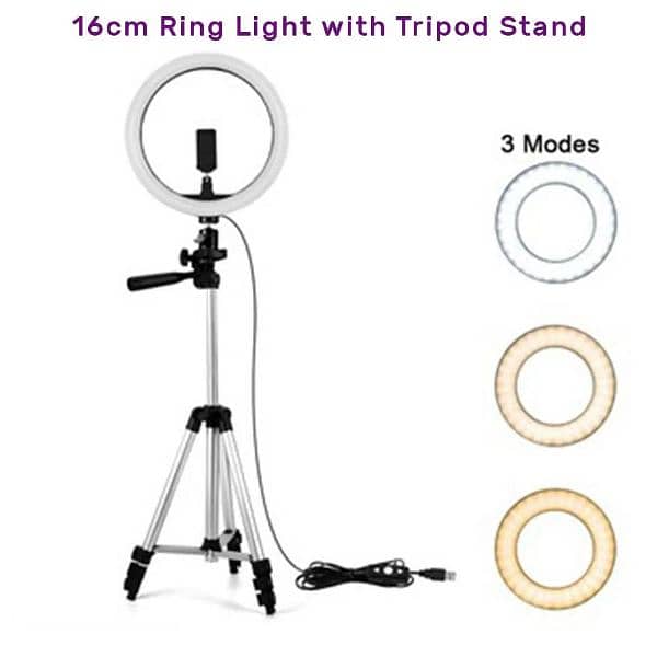 26cm ring light Tripord stand 0