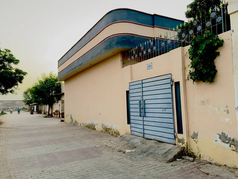 8.5 Marla Double Story Corner House for Sale 1KM from Karachi Morr, Ba 2