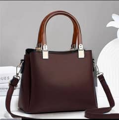 Women's Leather Plain Hand bag