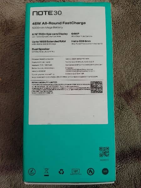 Infinix note 30 16/256 6