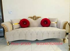 New Royal design 6 seater sofa set with 1,2, 3 seat