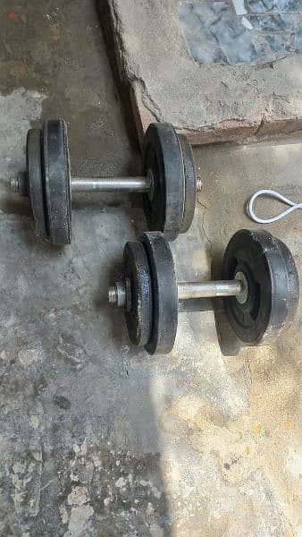 6kg Audjustable pair dumbell rubber 3