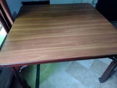 Pure wood Dining table with four chairs