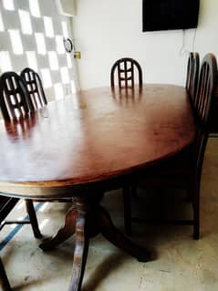 dining table with with 8 chairs