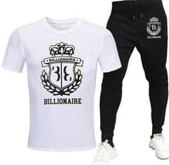 2 Pcs Men's Billionaire Printed Track
Suit 0