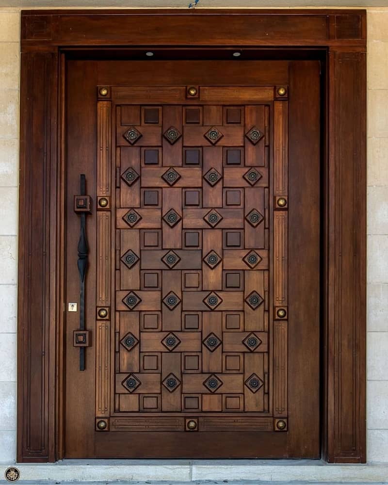 Solid wood Doors/لکڑی کے دروازے All type Of Doors, LifeTime Warranty 1