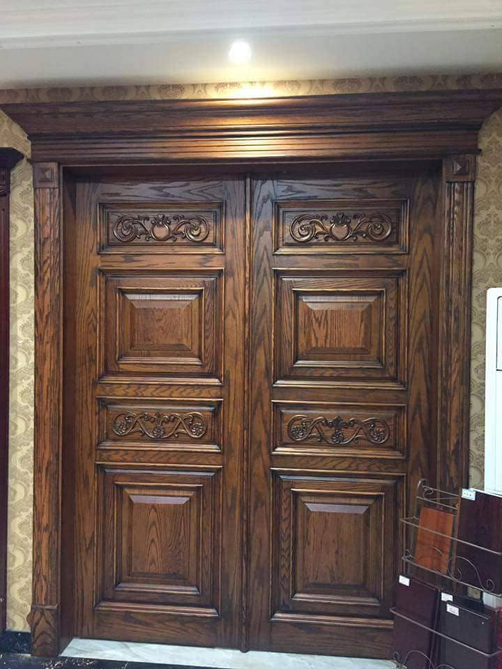 Solid wood Doors/لکڑی کے دروازے All type Of Doors, LifeTime Warranty 18