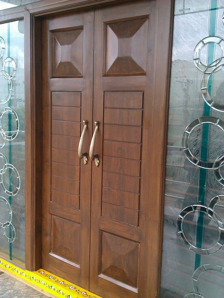 Solid wood Doors/لکڑی کے دروازے All type Of Doors, LifeTime Warranty 17