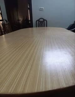 dinning table with 6 chairs