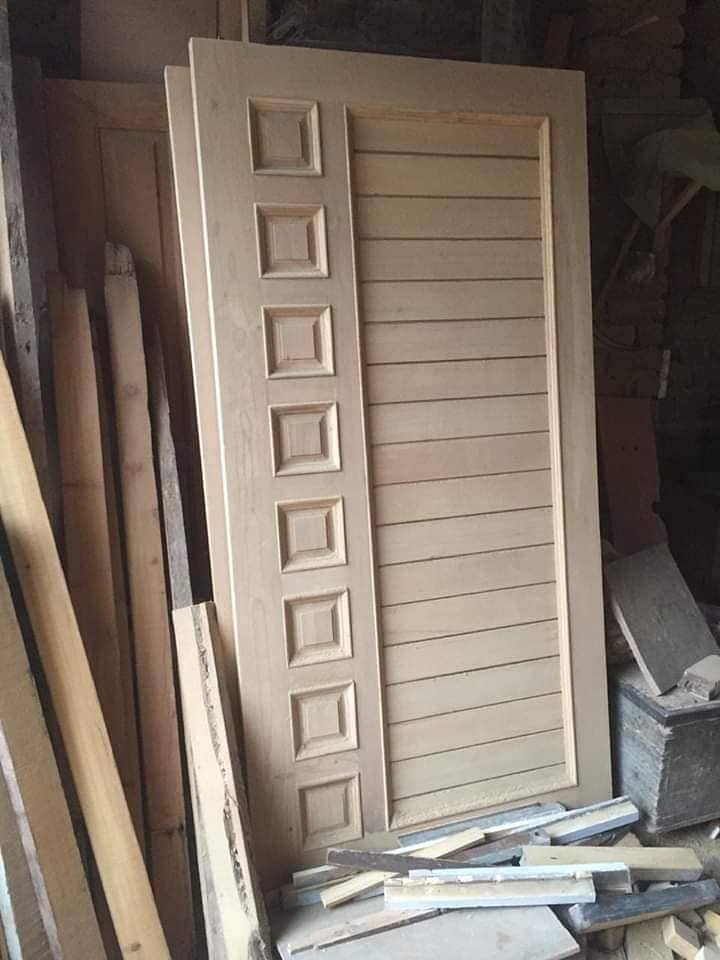 Solid wood Doors/لکڑی کے دروازے All type Of Doors, LifeTime Warranty 4