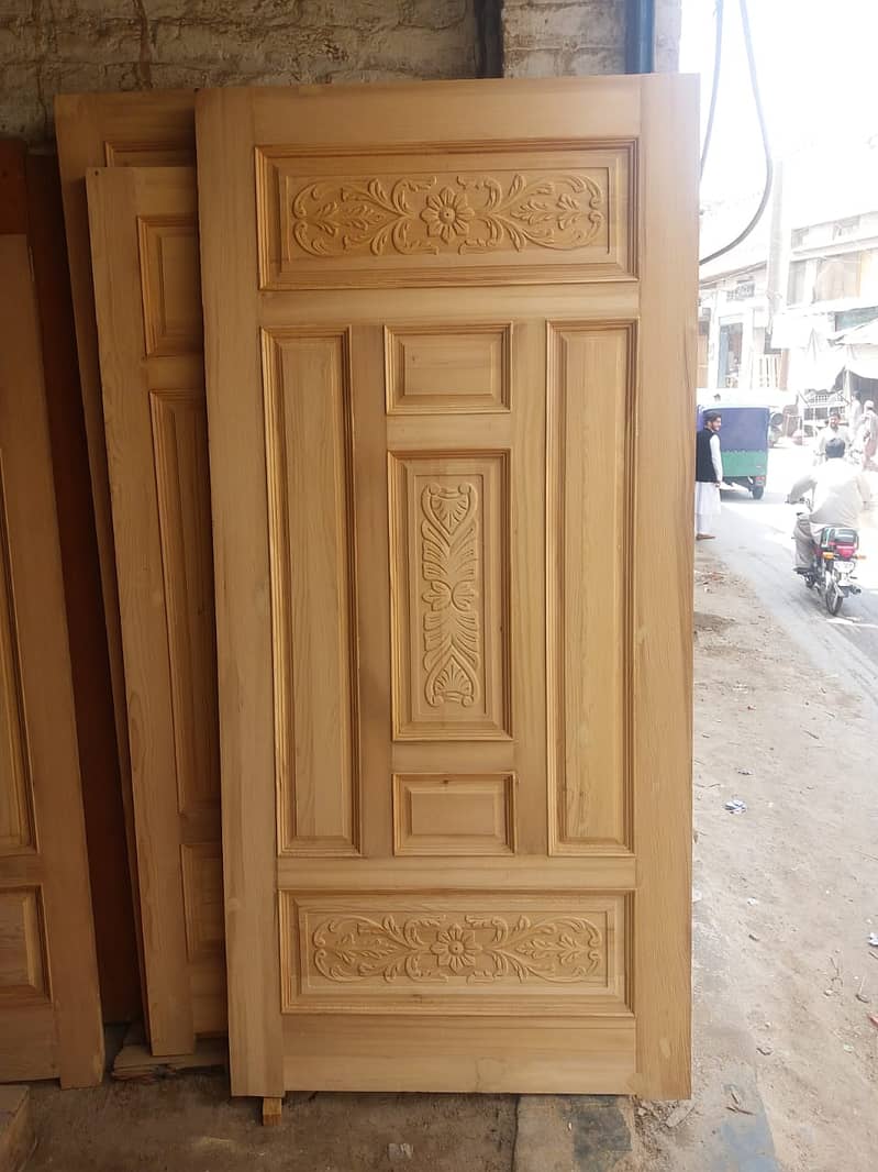 Solid wood Doors/لکڑی کے دروازے All type Of Doors, LifeTime Warranty 10