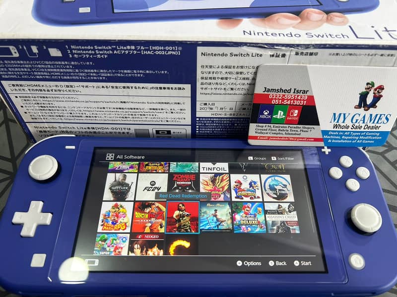 NEW SWITCH LITE JAILBREAK+512GB SDCARD+GAMES AT MY GAMES. 1