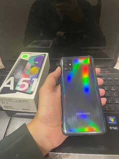 samsung A51 with box and charger