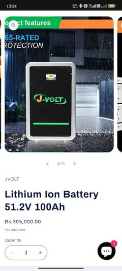 JVOLT

Lithium Ion Battery 51.2V 100Ah