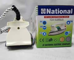 National dry iron with double plates, 1000W