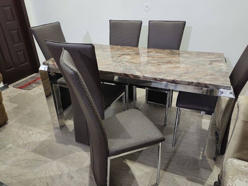 6 Seater dining table/wooden dining table/luxury dining/furniture 2