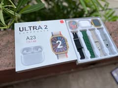 SMART WATCH ULTRA 2 47 and 45 mm {SEVEN 7 STRAPS WITH AIRPODS PRO 2}