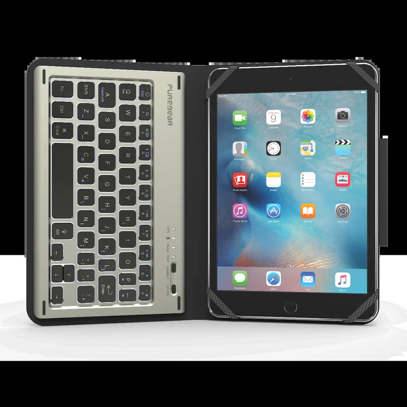 Premium aluminum keyboard with folio offers exceptional convenience 0