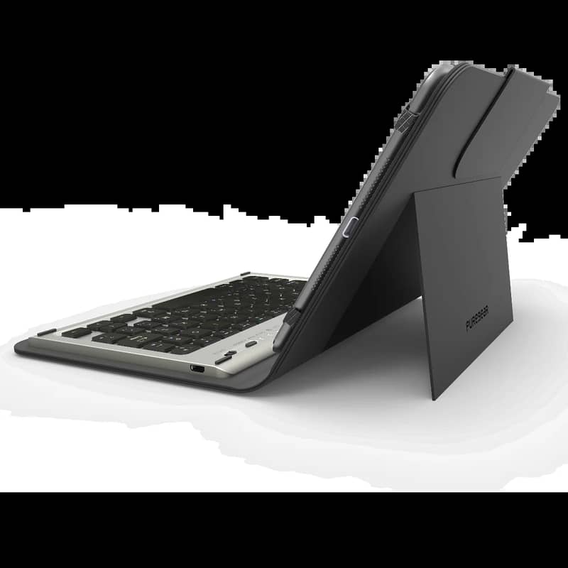 Premium aluminum keyboard with folio offers exceptional convenience 2