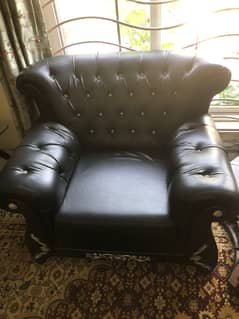 Imported (embassy cleared) 7 seater leather Sofa set