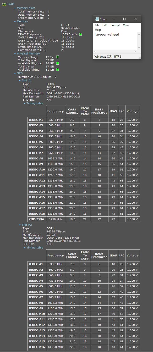 i5 9400f Gigabyte B365m Corsair 32gb WD 500gb HX850 MSI 5700xt 4tb hdd 12