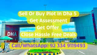 Sell Or Buy Plot In Dha 5 - Get Assessment - Get Offer - Close Hassle Free Deals