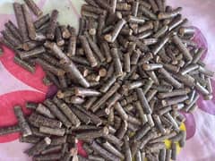 Biomass wood pellets