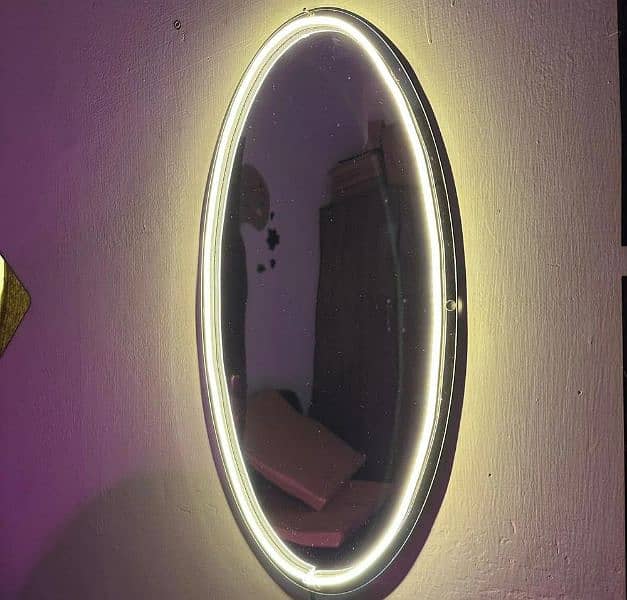 Golden Neon Selfie Acrylic mirror for Room Wall 0