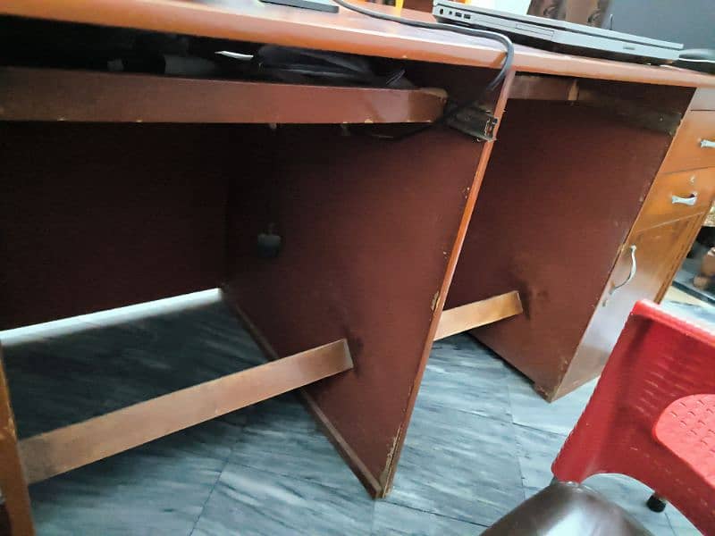 2 Person Customize Office Table + 4 Drawers 6