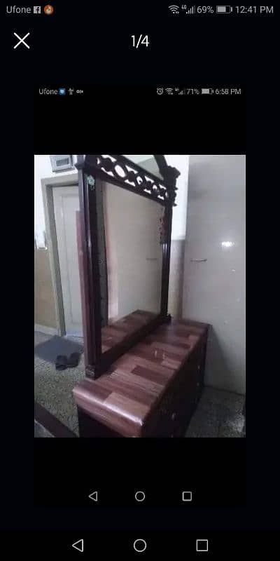 pure wooden dressing table for sale 1