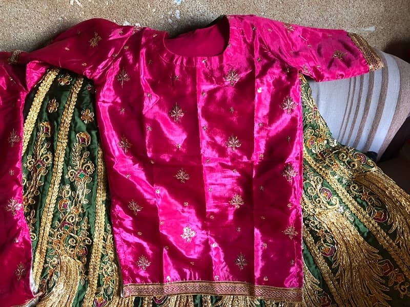 Lengha with shirt and duppatta 5