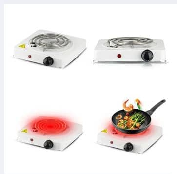 Electric Stove & Hot Plate & CookerCompact and Efficient Cooking-1000W 4