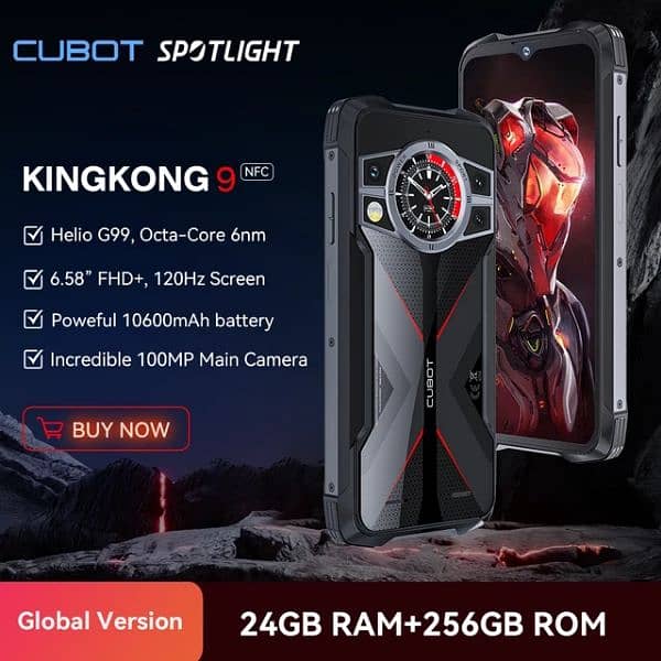 Cubot King Kong 9   24GB Ram 256Gb Memory Dual Display 2