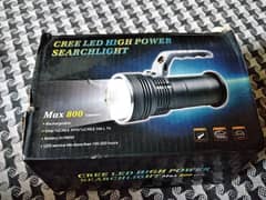 800 Lumens CREE LED High Power Metal Portable Search Light